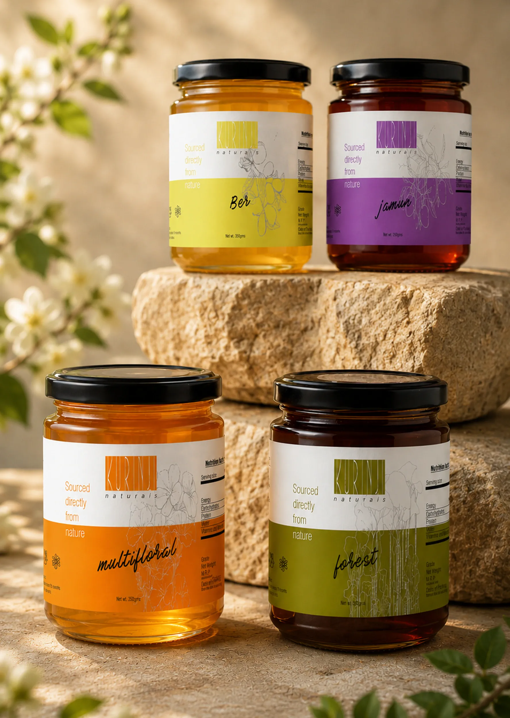 Sarangan-Kurinji-Honey-Label-Design